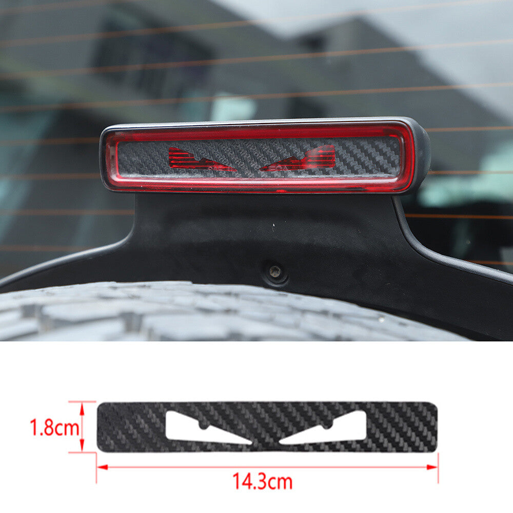 Carbon Fiber Third High Brake Light Sticker Cover for Jeep for Wrangler JL JT 2018+