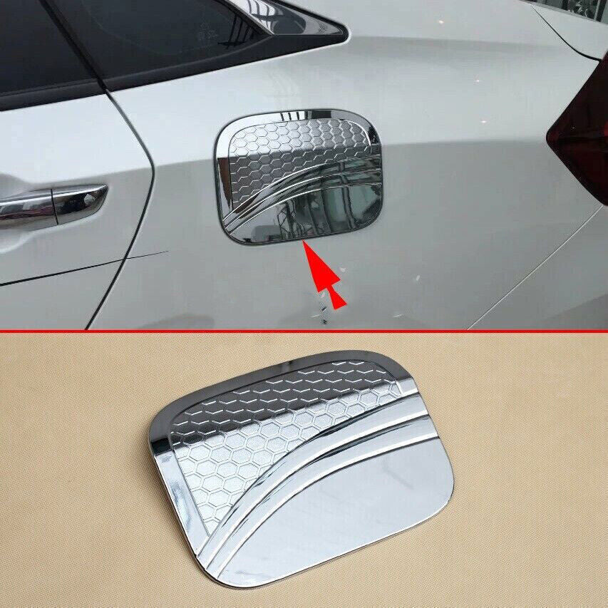 1X for Honda for Civic Sedan 2019-21 ABS Chrome Fuel Filler Gas Tank Cap Cover Trim