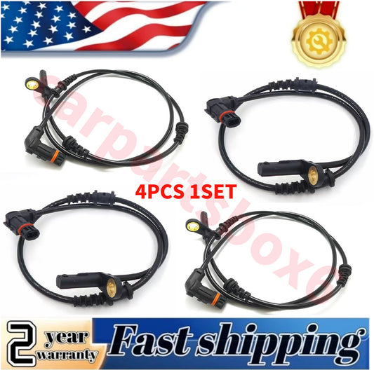 4-piece set of ABS wheel speed sensors, front, rear, left, and right fit: for Mercedes-Benz C300 C350 08-11