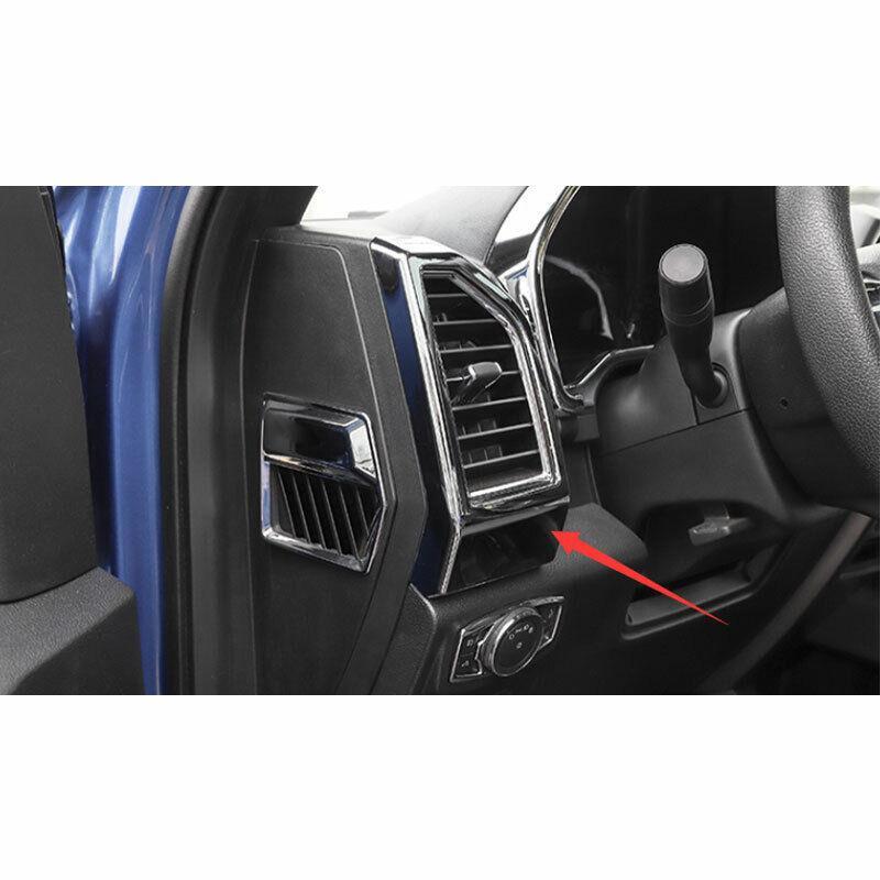 Chrome Console LR Air Outlet Vent Trim 1PCS Fit for Ford F150 F-150 2015-2020