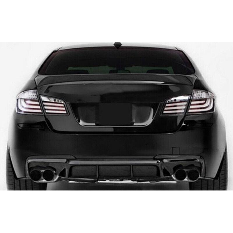 Carbon Look Rear Bumper Lip Diffuser for 2011-2016 for BMW 5 Series F10 F18 M Sport
