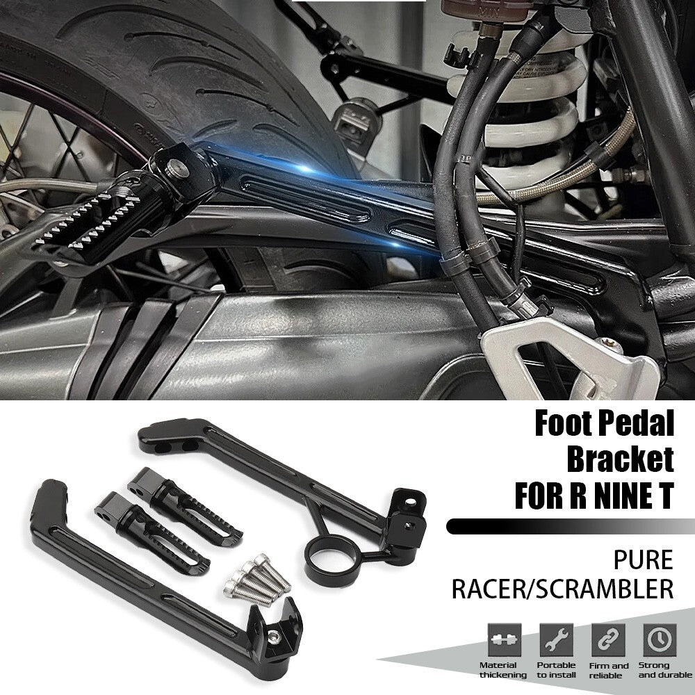 Pure Motorcycle Rear Foot Pegs Foot Pedals Bracket for BMW R9T R NINE T RNINET