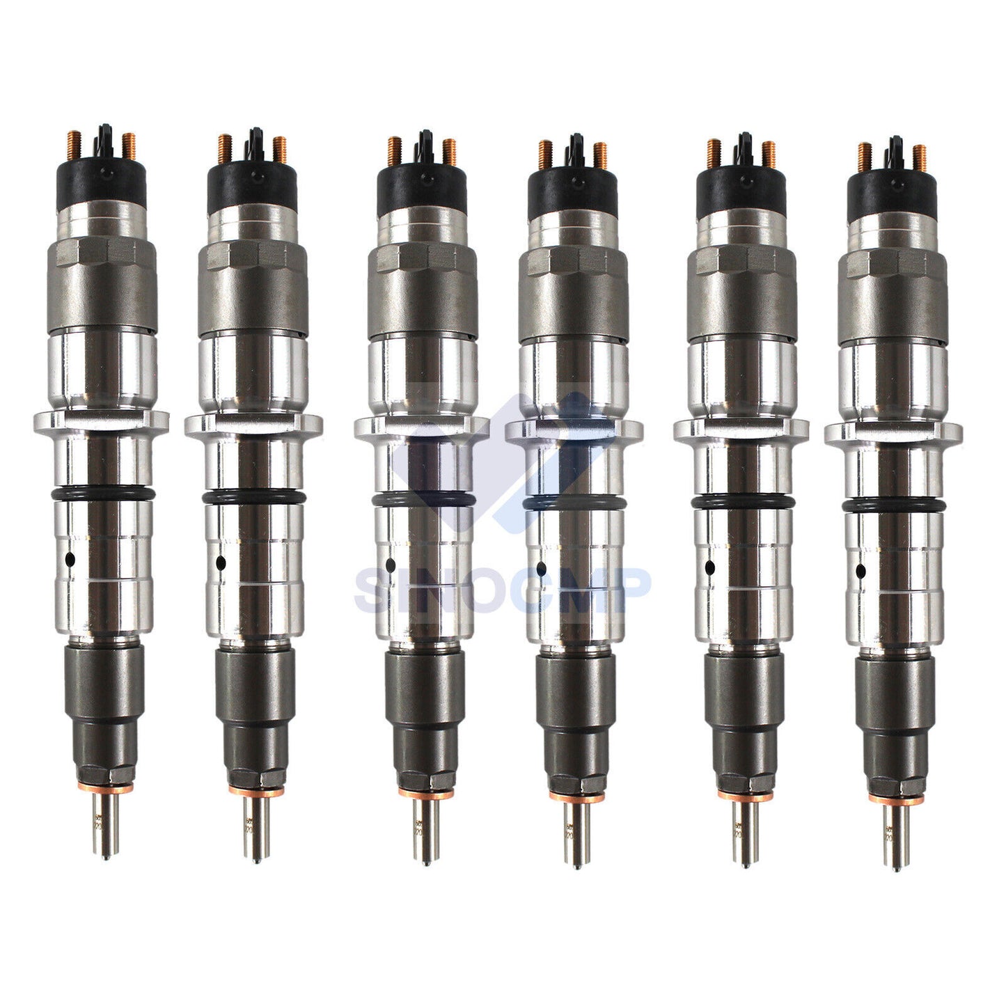 6pcs Common Rail Fuel Injectors 0445120231 for Komatsu PC200-8 for Hyundai HL770-7A