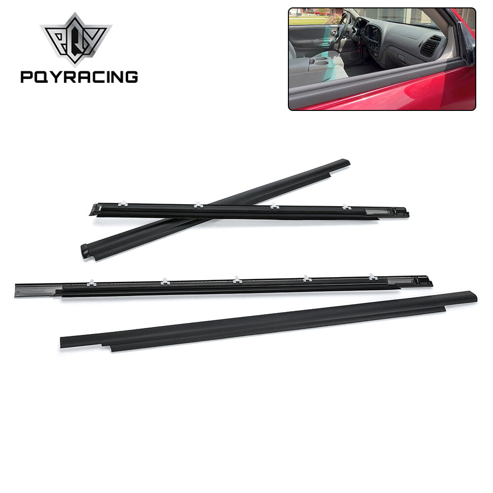 for Toyota 01-07 Sequoia Door Belt Molding Trim Seal Weatherstrip Full Set 4pc