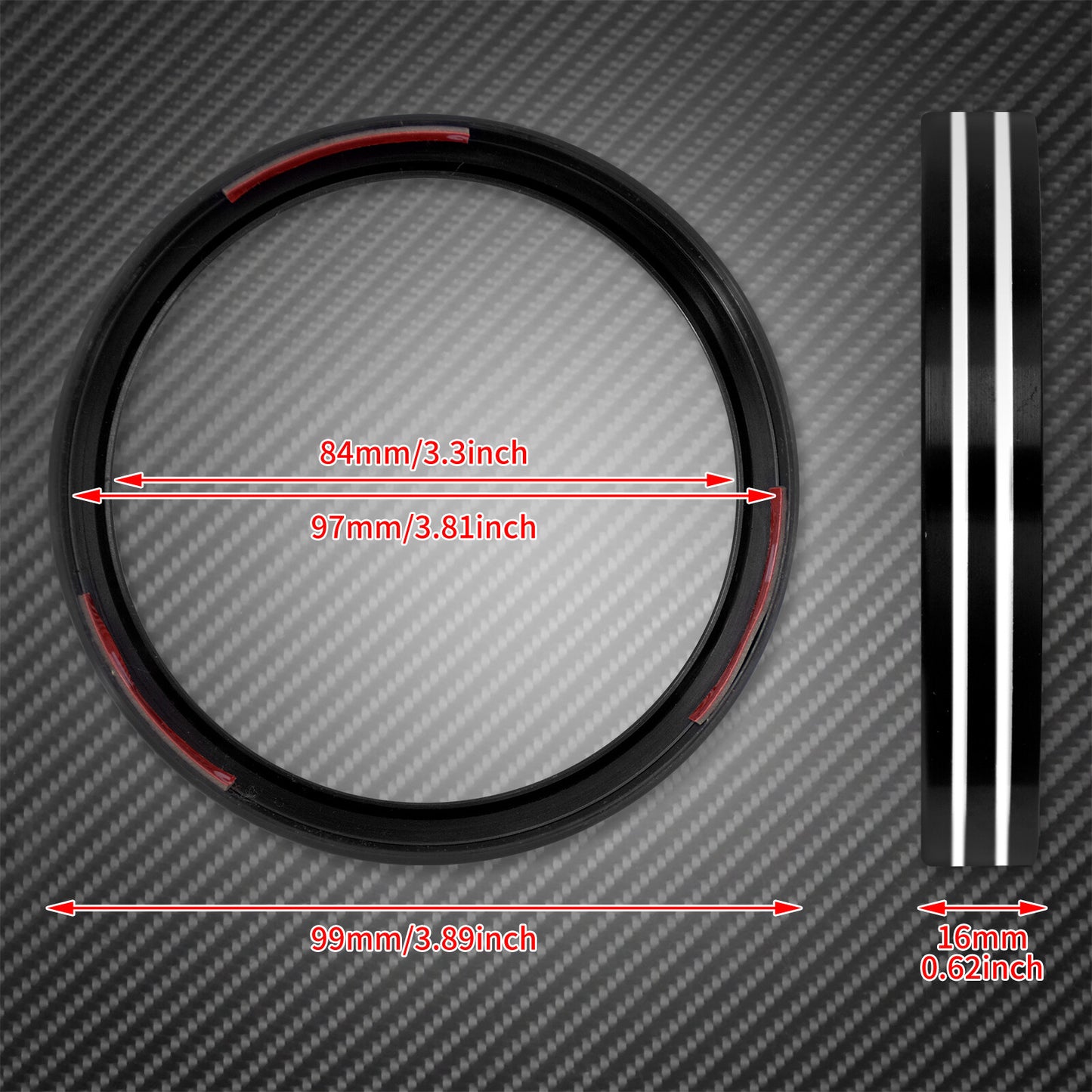 Dots Gauge Speedometer Trim Bezel Fit for Harley Sporster 883 1200 Dyna Breakout