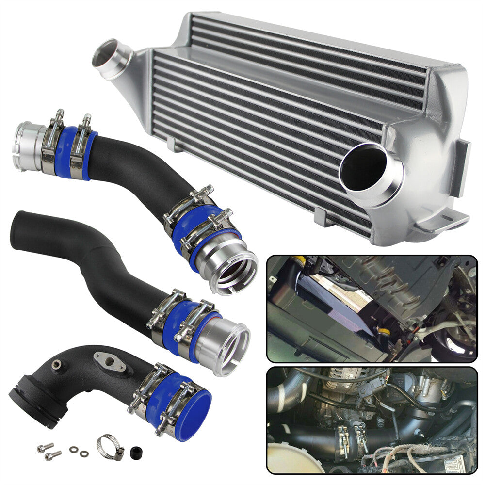 Intercooler+Piping Kit For EVO2 for BMW 1/2/3/4 Series 228i 320i 328i 420i 328i Blue