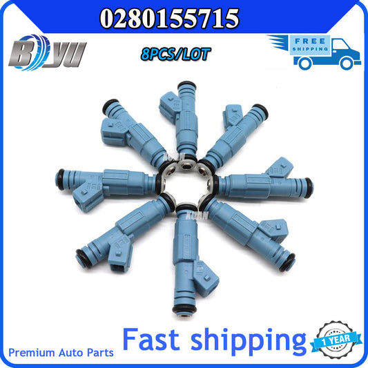 Package (8) Fuel Injectors for 1996-99 for Dodge for RAM 1500 2500 3500 5.2L 5.9L 0280155715