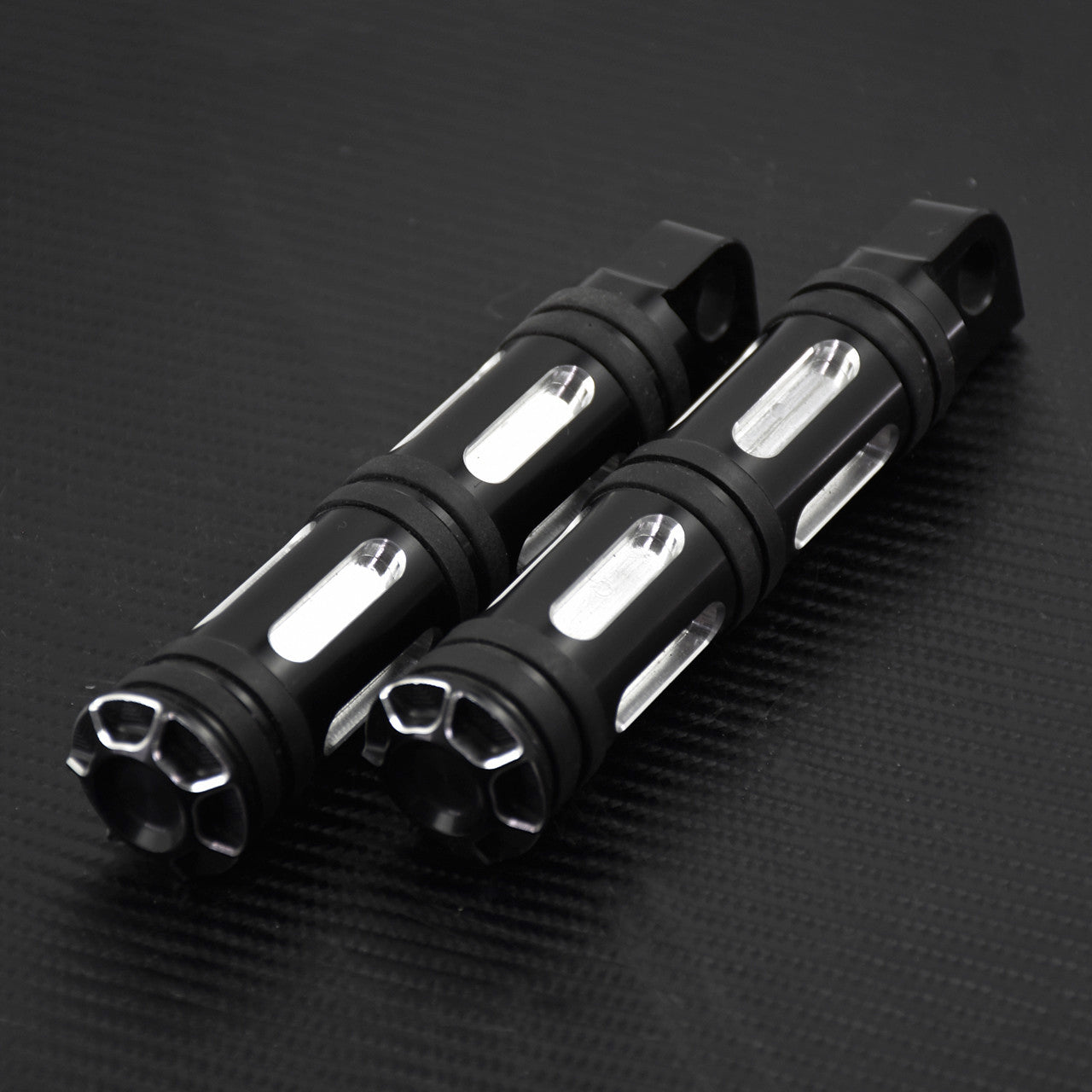 Cut Rear Front Foot Rests Foot Pegs Pedals Fit For Sportster XL Touring Dyna