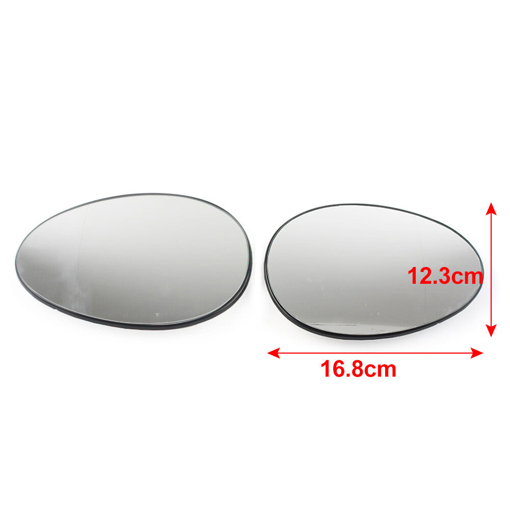 Side Wing Mirror Glass Heated for BMW for Mini R55 R56 R57 R58 R59 R60 R61