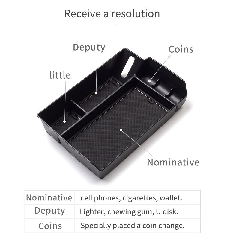 for Toyota for Sienna 2021 2022 2023 Center Console Armrest Storage Box BLACK