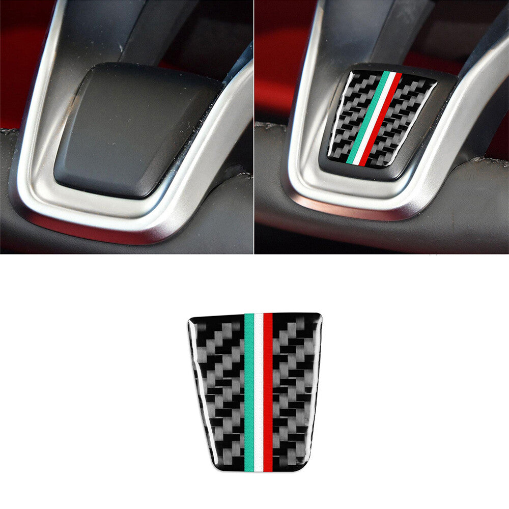 Carbon Fiber Steering Wheel Chin Cover for Alfa Romeo Giulia 2020-21 Accessories