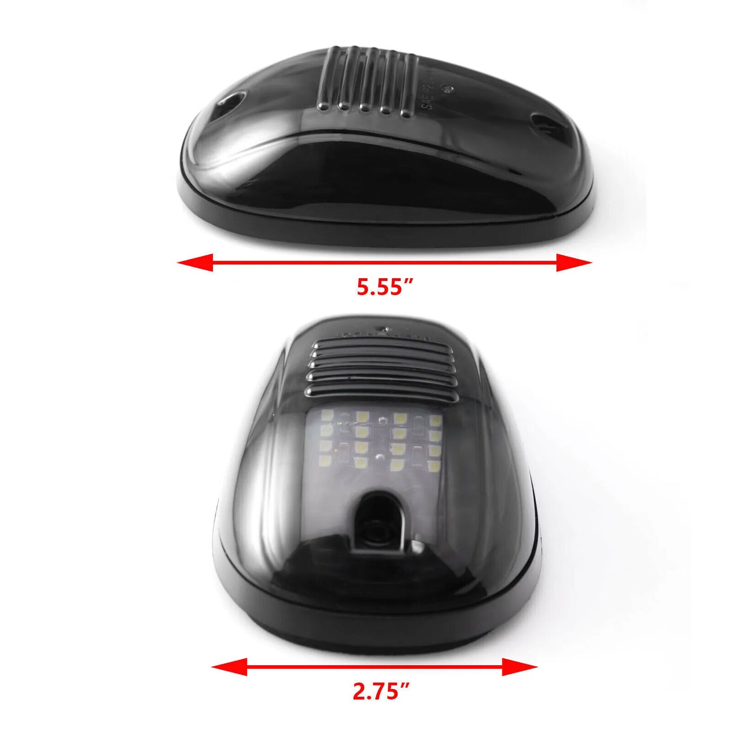 Suitable for Dodge for RAM 1500 2500 3500 5x Smoke Lens Roof Cab Driving Light LED 6000K