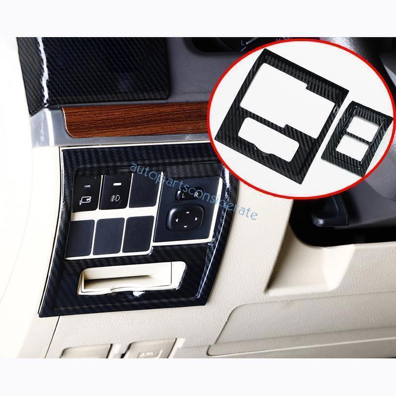 for Toyota for Land Cruiser 16-21 Carbon Fiber Look Driver's Dash Control Cover Trim