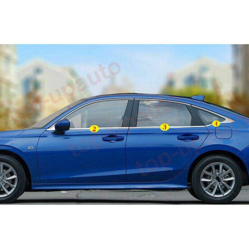 for Honda for Civic Sedan 2022-2023 Steel Bottom Lower Window Frame Sill Trim Cover
