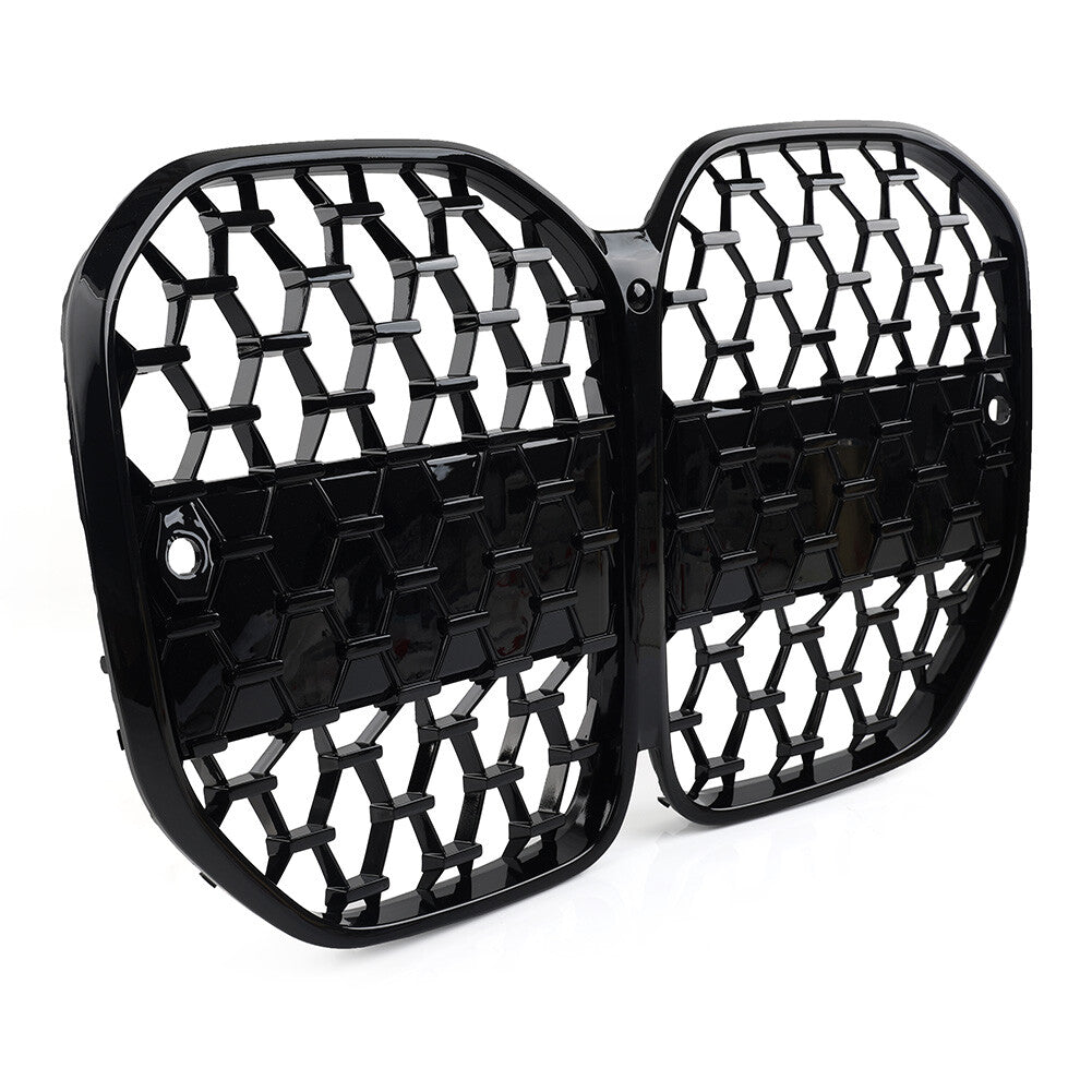Meteor Style Front Bumper Center Kidney Grille Fit for BMW 4 Series G22 G23 2 Door