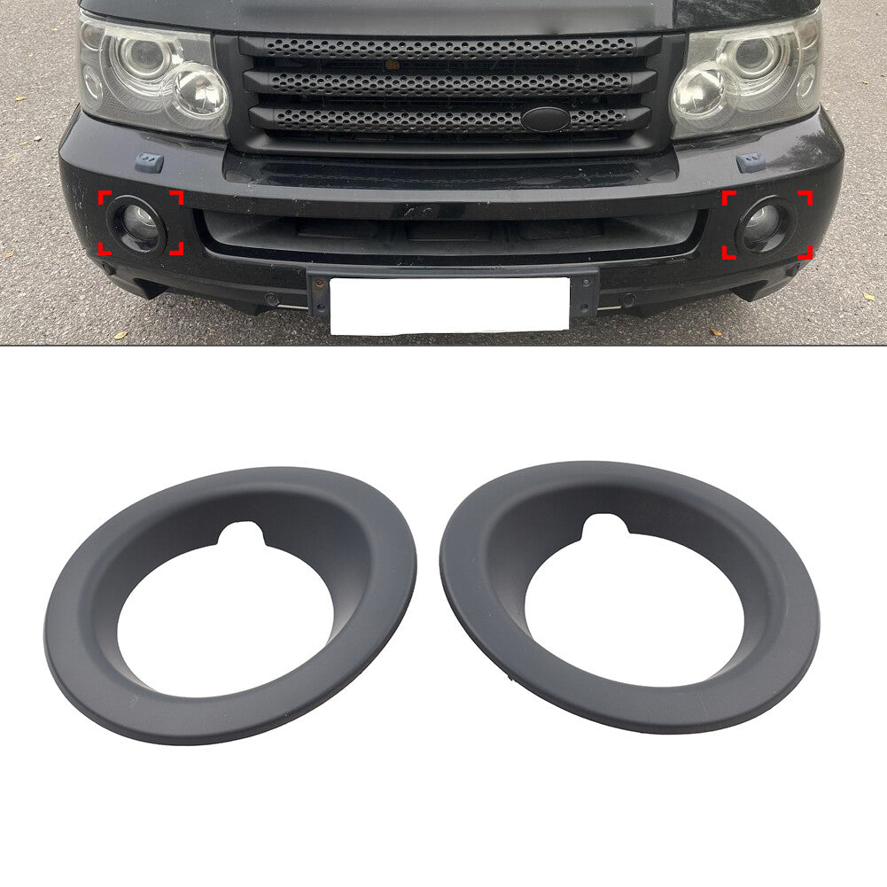 1 Pair Fog Light Lamp Bezel Covers Fit for Land Rover for Range Rover Sport 2005-2009