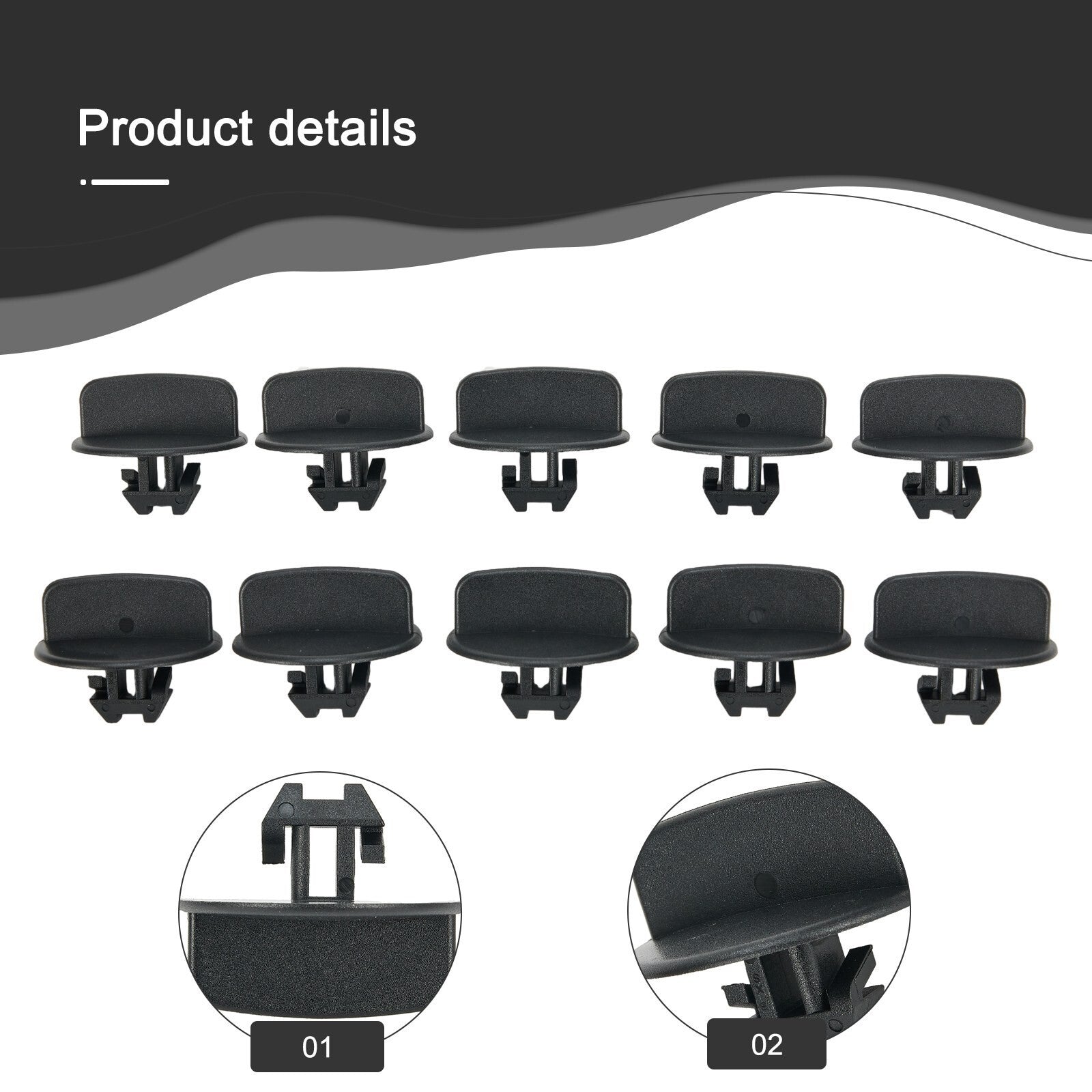 10pcs Bumper Lower Deflector Retainer Clips for Jeep For Grand For Cherokee