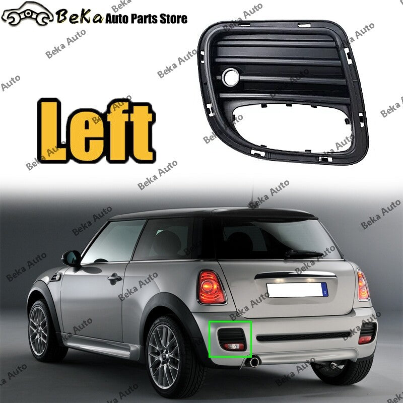 1x Left Rear Bumper Fog Light Frame for BMW for MINI R56 R57 R58 R59 JCW 2005 - 2015