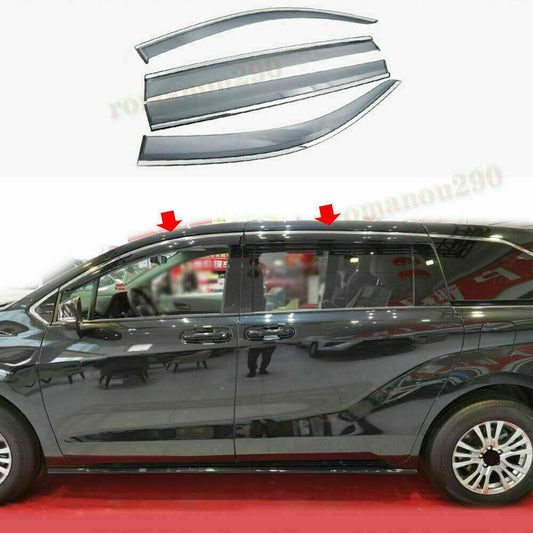 for Toyota for Sienna 2021-2023 Side Car Window Vent Visor Sun Rain Deflector Guard