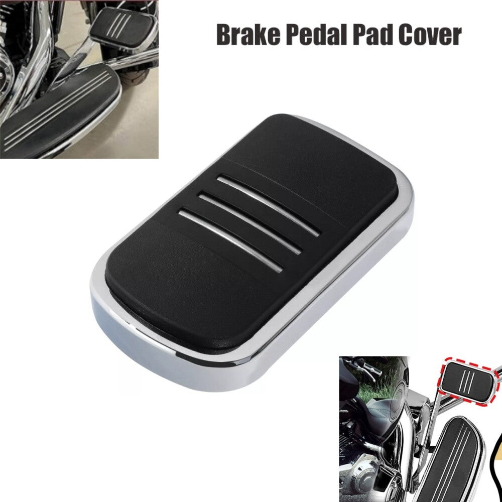 Motorcycle Brake Pedal Pad Cover for Harley Touring 80-23 Electra Glide Softail
