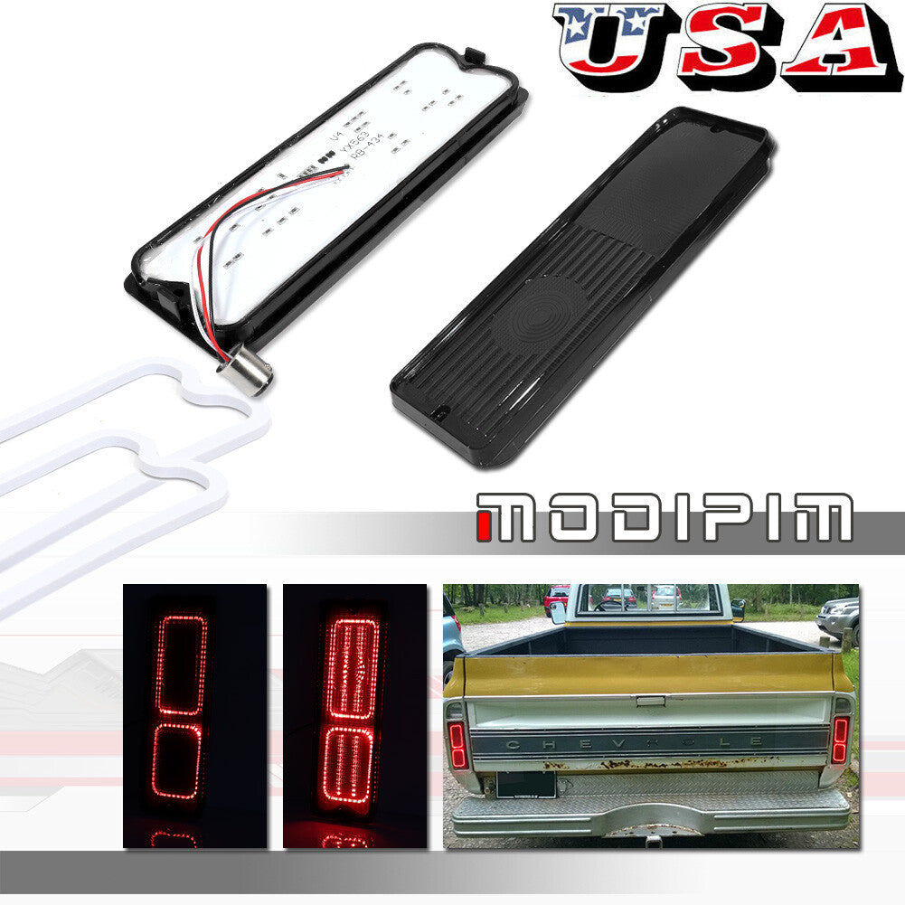 Smoke Lens LED Brake Taillight Taillight Kit for 1967-72 for Chevrolet Pickup Trucks