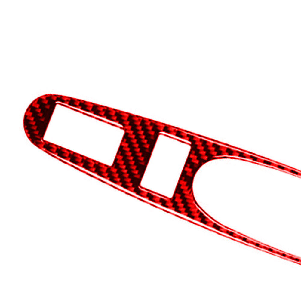 Red Carbon Fiber Window Button Trim Cover for Chevrolet COBALT 2005-2010 Type B