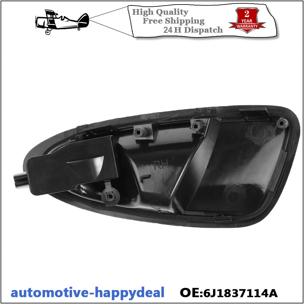 Door Handle Inside Right Front IN Silver for Seat Ibiza IV 6J Since 2008-2017