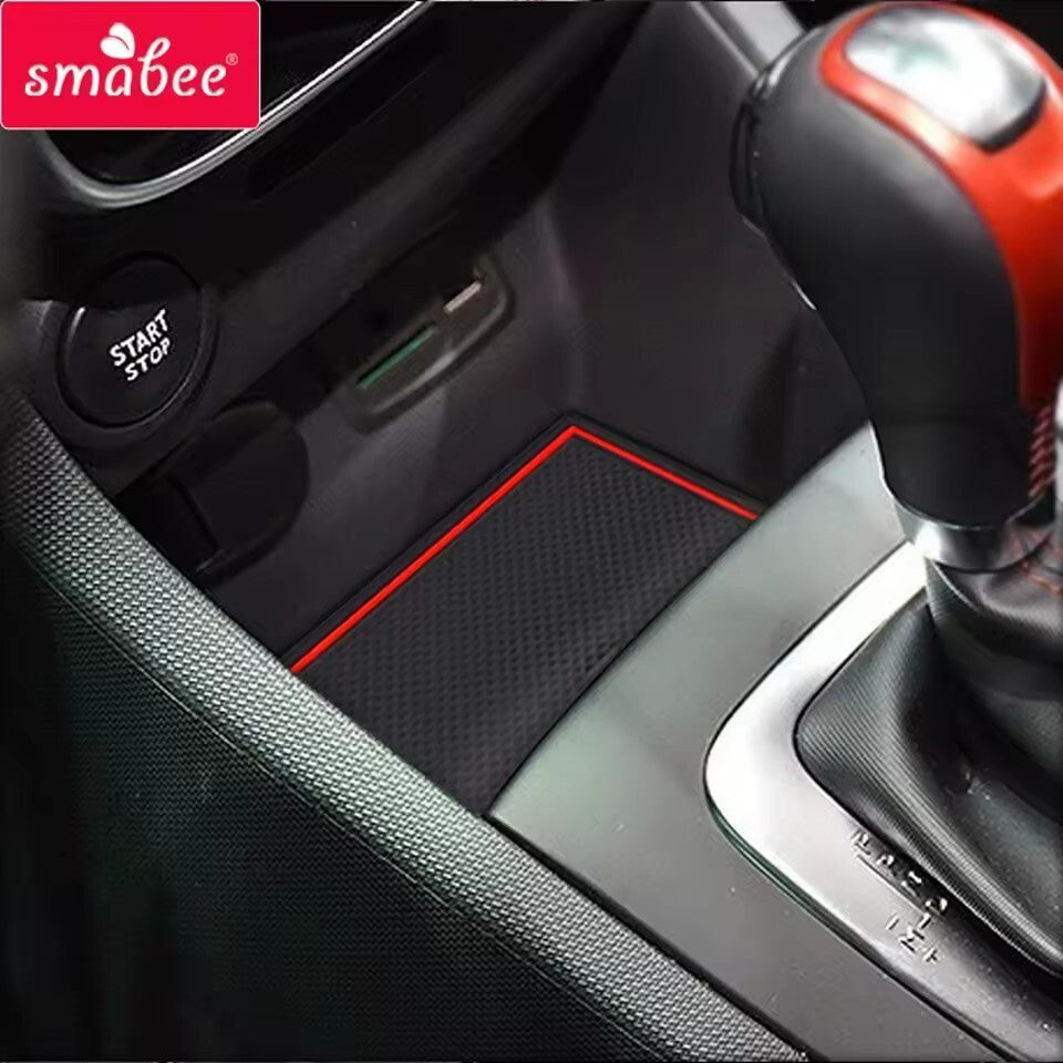 for Renault Clio 4 2013-2018 Anti-Slip Gate Slot Cup Mat Door Groove Non-slip