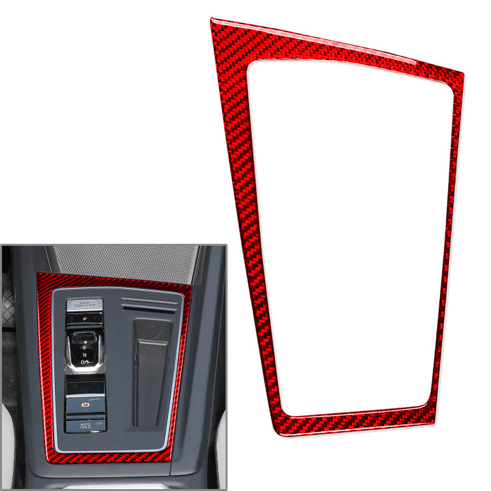 Car Gear Shift Panel Frame Cover Trim Fit for Volkswagen for Golf 8 MK8 2021-23 Red LHD