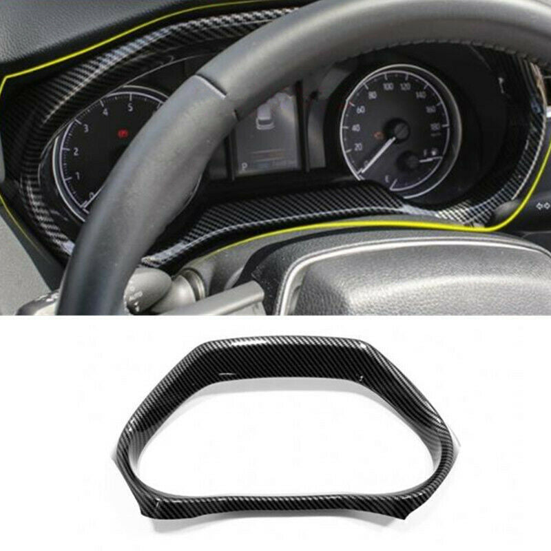 Carbon Fiber Dashboard Speedmeter Frame Cover Trim 1P for Toyota Venza 2021-2023