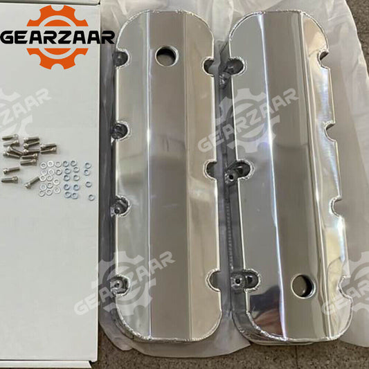 Aluminum Fabricated Valve Cover Fit Big Block for Chevy BBC 396,454 w/Breather Hole