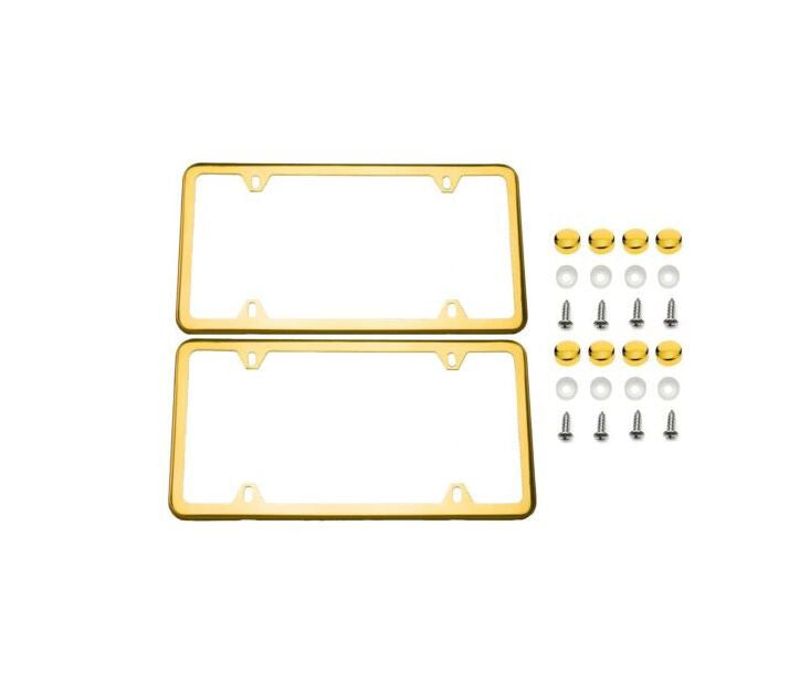 Gold-plated license plate, frame cover, and trunk lid for new  for ford  models