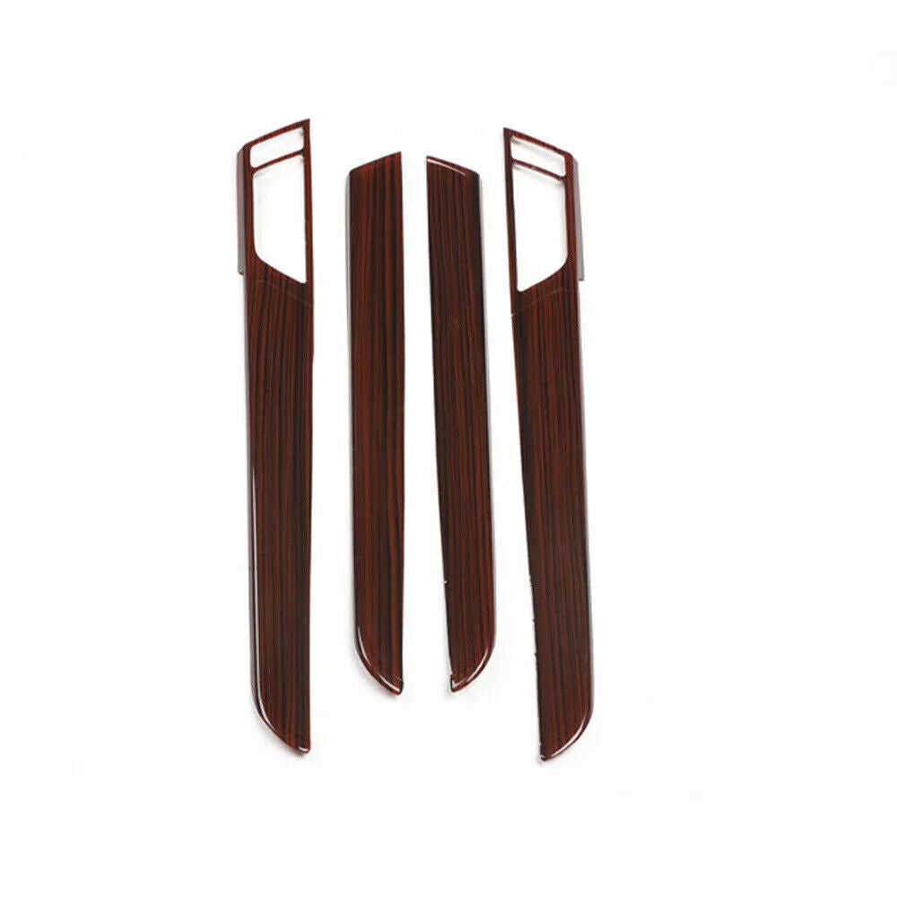 for Audi A6 2008-11 Peach Wood Grain Inner Door Handle Strip Panel Decor Trim 4P