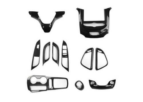 for Chevrolet for Cruze 2016-2019 Black Carbon Fibe Car Interior Full Set Trim 11PCS