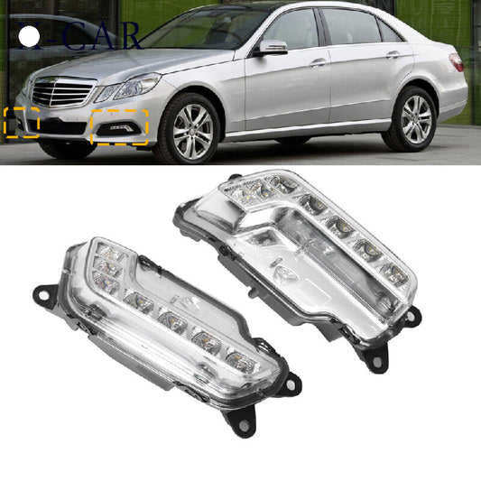Left Right Daytime Light Lower Bumper Grille for Mercedes W212 E300 E350 2009-13