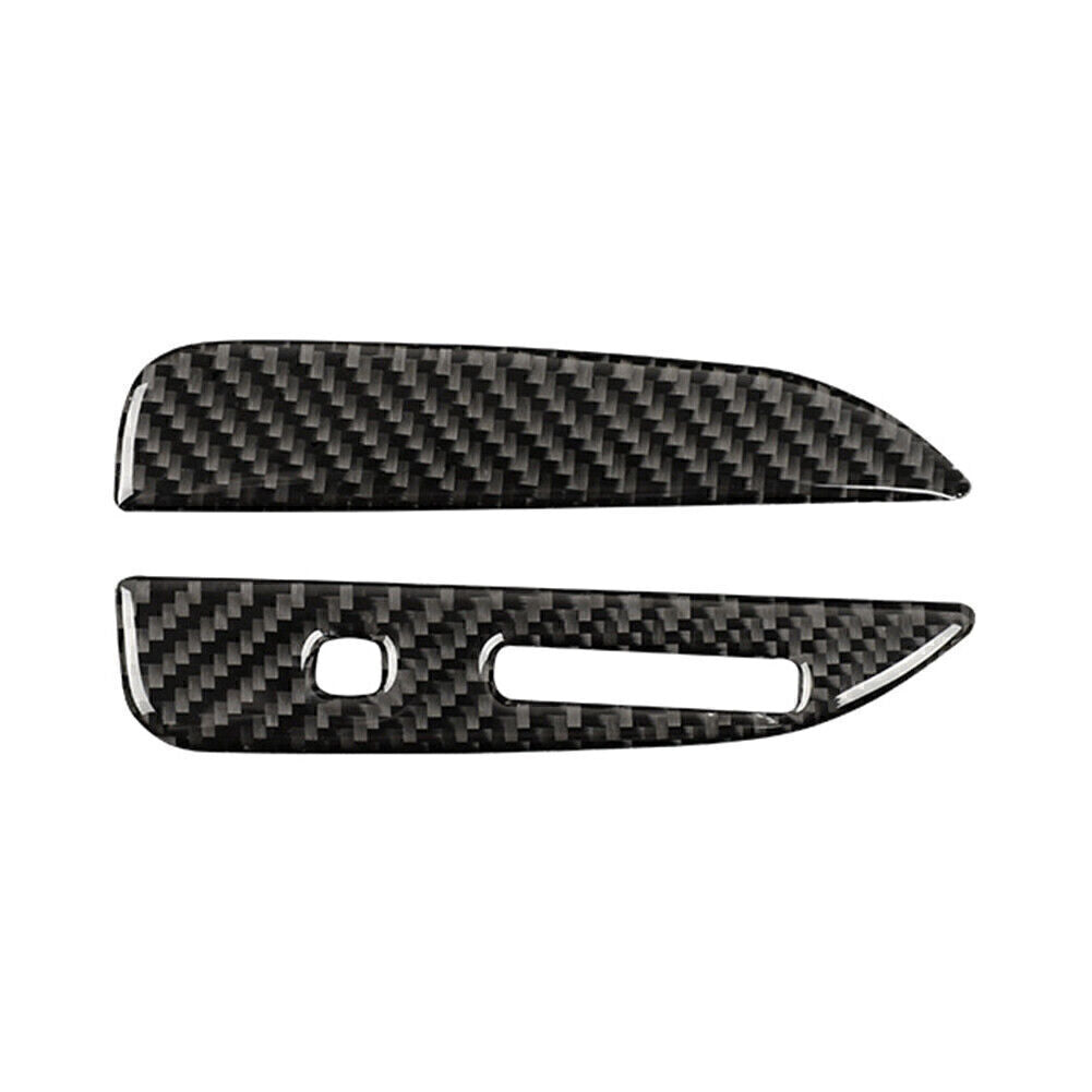 Carbon fiber Interior Inner Gear Box Panel Cover Trim Fit for Ford for Mustang 2015-2019