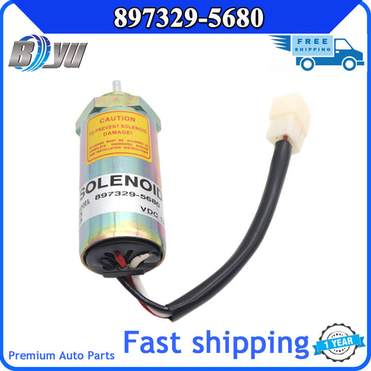 897329-5680 Fuel shut-off solenoid valve for Isuzu engines 3LD1, 3LD2, 4LE1, 3LB1, WR 12V