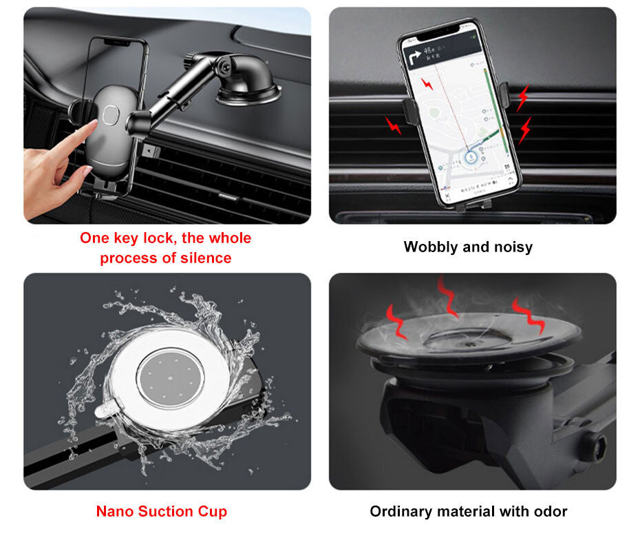 360 Rotation Car Windshield Dashboard Mount Sucker Stand GPS Cell Phone Holder