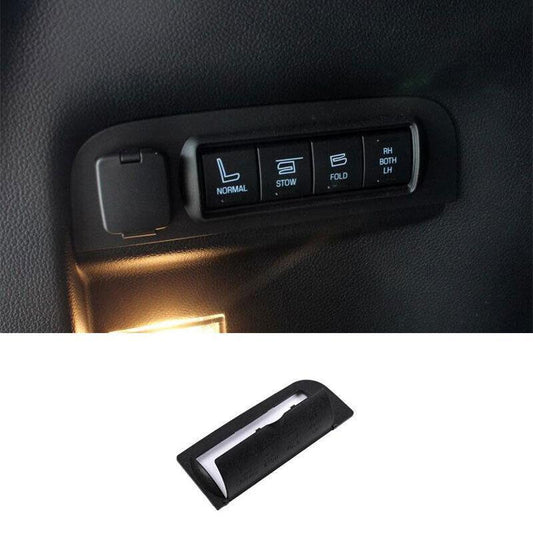 for Seat Adjust Button Panel Cover Trim 1PCS for Ford Explorer 2011-2019 Matte Black