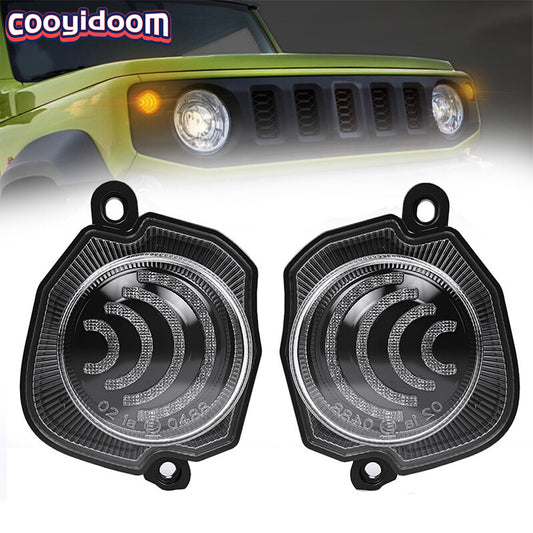 Pair LED Turn Signal Lights Fog Lamps Indicator for Suzuki for Jimny 2018 2019 2020