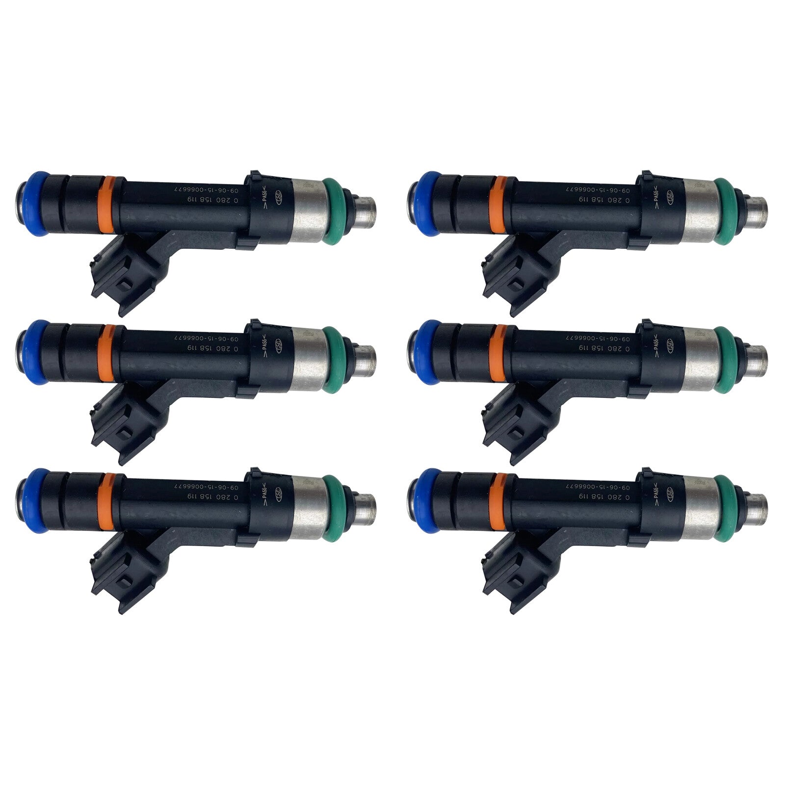 6Pcs Car Fuel Injectors 0280158119 04861667AA for Dodge Grand Caravan 3.3L 3.8L