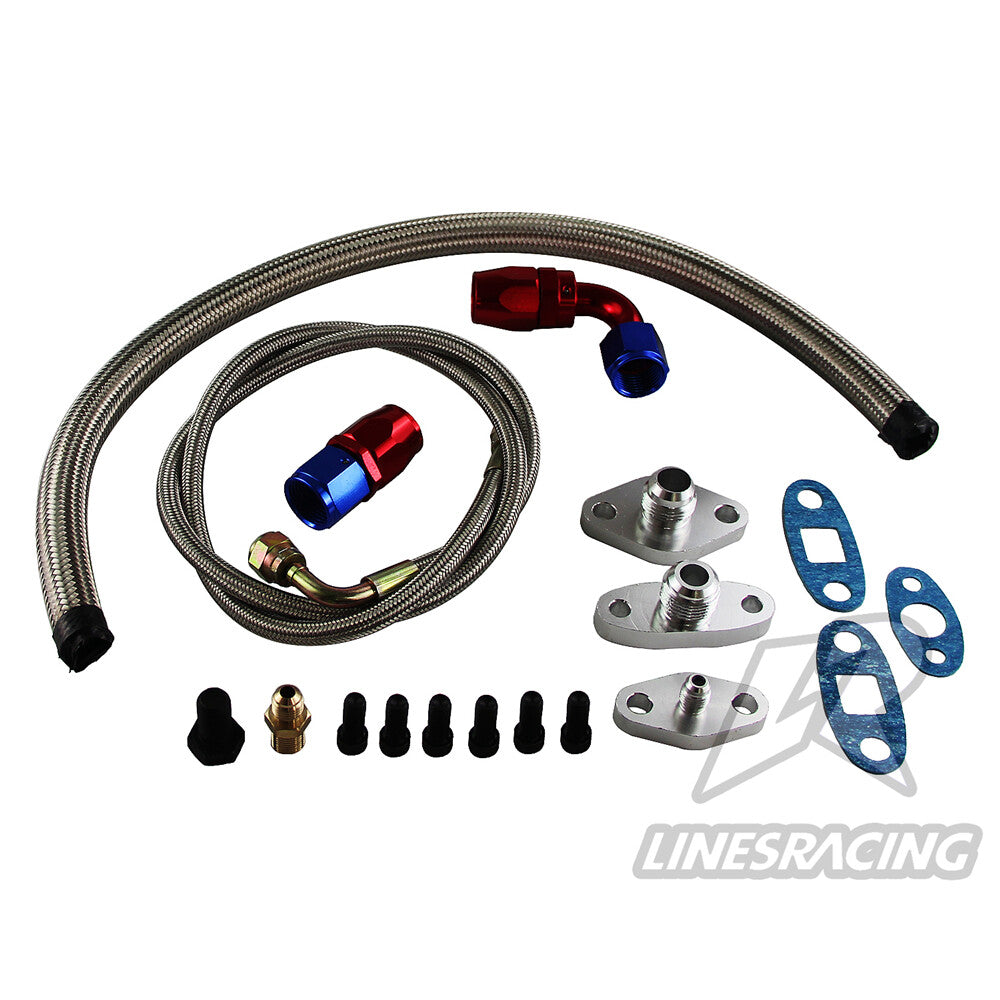 Turbo Oil Feed Line Kit Flange for Toyota Supra 1JZGTE 2JZGTE JZA80 90-07