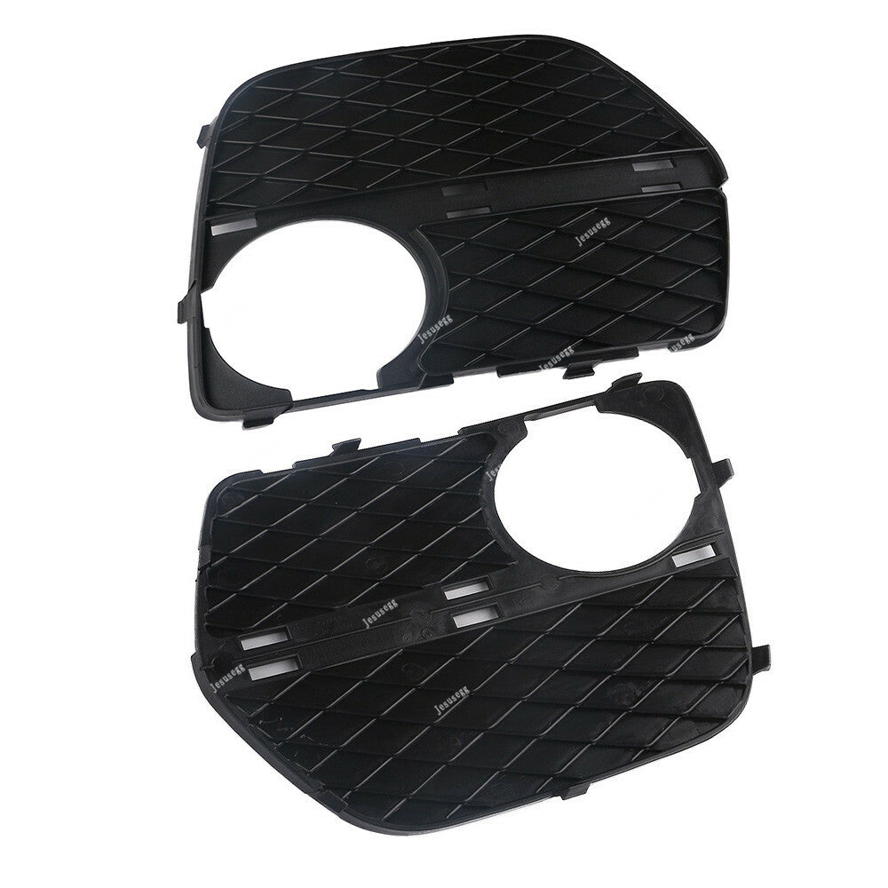Qty 2 Bumper Fog Cover Light Bezel Trim Grille Closed Grid Front L+R Fit for BMW X6