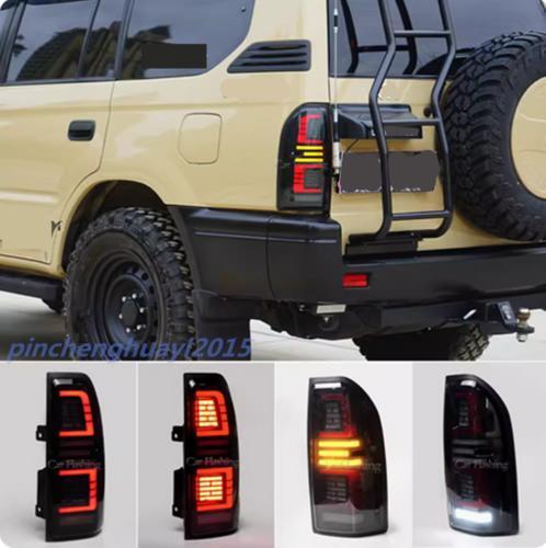 Smoked LED brake taillights are suitable for the for Toyota for Land Cruiser Prado LC90 (March 1996).
