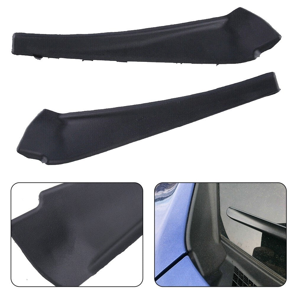 2Pcs for Nissan -Rogue 2014-2020 Front Wiper Side Cowl Extension Cover Trim Black