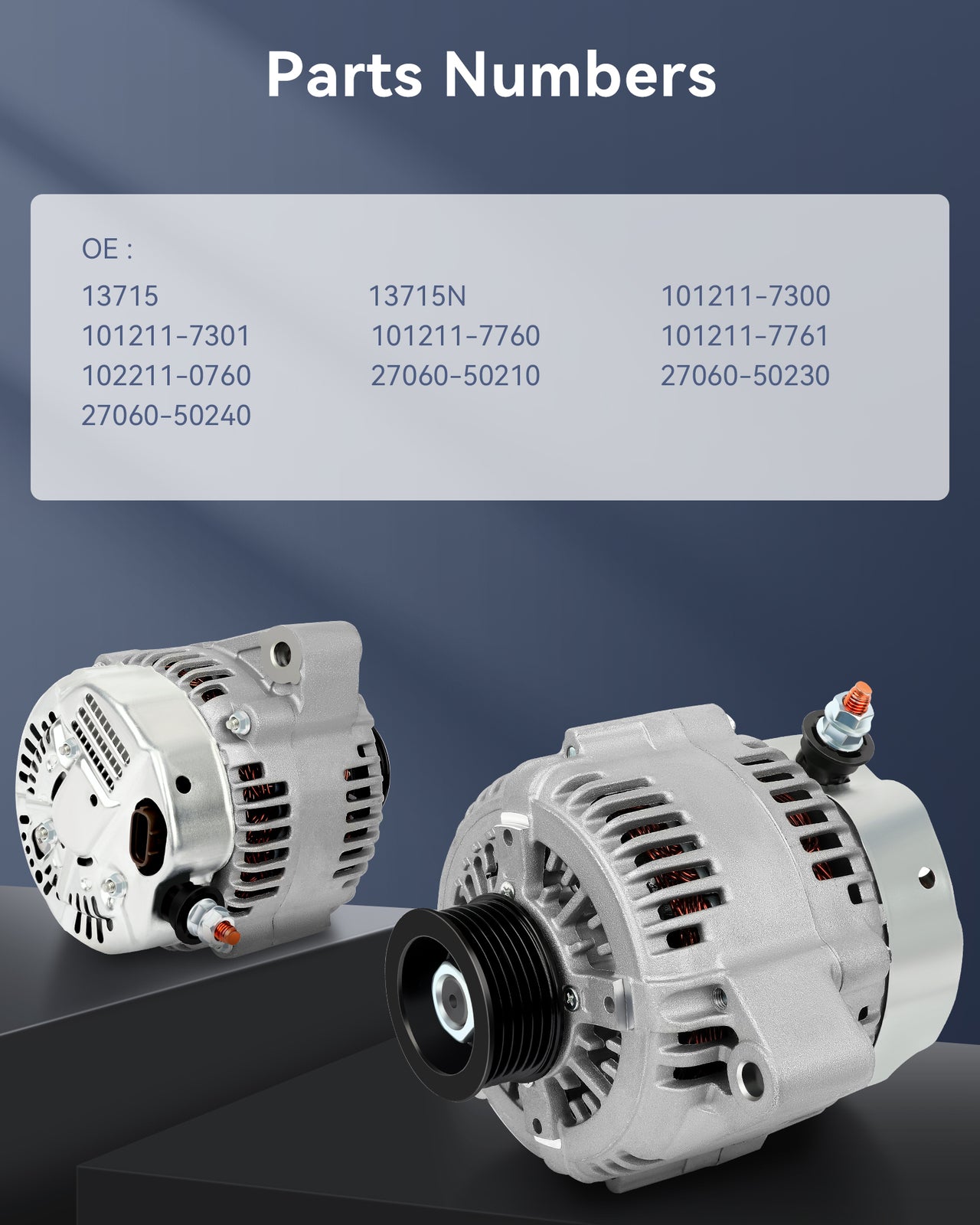 Silver Alternator 13715 for 1998-2000 for Lexus SC400  for Lexus LS400  for Lexus GS400