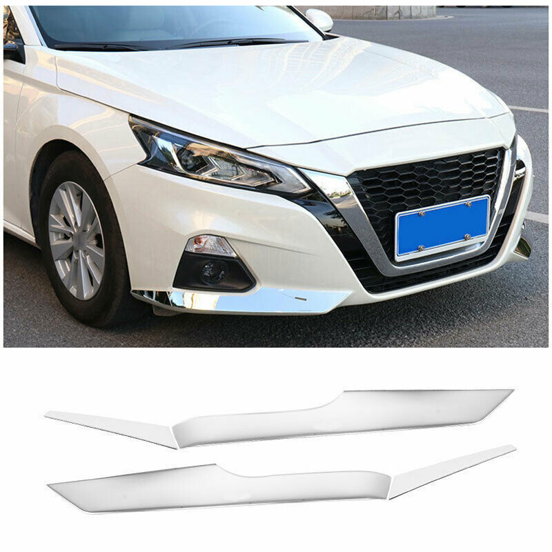 Chrome Steel Front Bumper Lip Splitter Spoiler for Nissan Altima/Teana 2019-2022