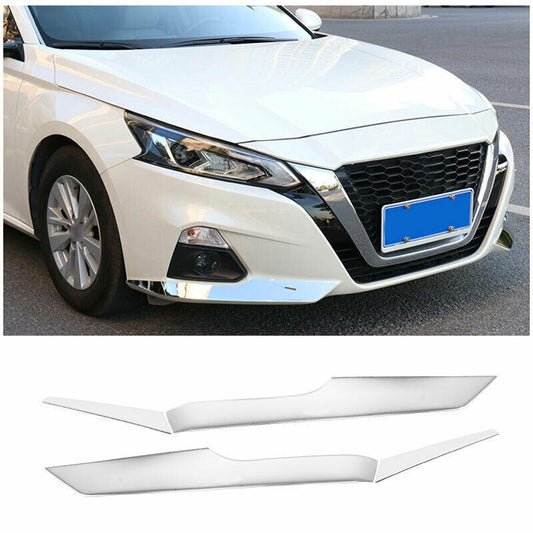 Chrome Steel Front Bumper Lip Splitter Spoiler for Nissan Altima/Teana 2019-2022