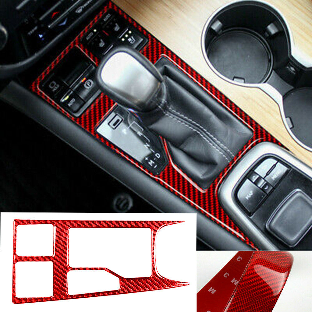 Red Carbon Fiber Gear Shift Panel Trim Fit for Lexus RX300 270 200T 450H 2016-19