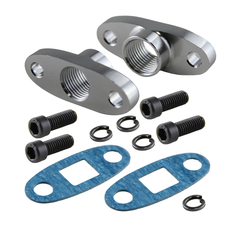 AN10 1/2 NPT Turbo Oil Drain Flange For GT40 GT42 GT45 GT47 GT55 T3/T4 T3 T4
